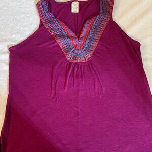 Faded Glory Women's 1X (16W) V-Neck Tank Top